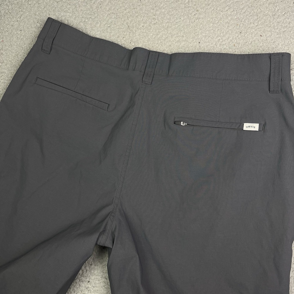 Orvis Tech Pants Mens 40 Hiking Nylon Stretch Water Repellent Gray 5 Pocket - Picture 9 of 11